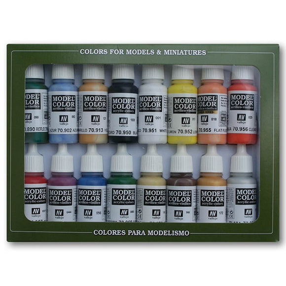 Vallejo Model Color Set: Basic Colors USA (16) (70.140)