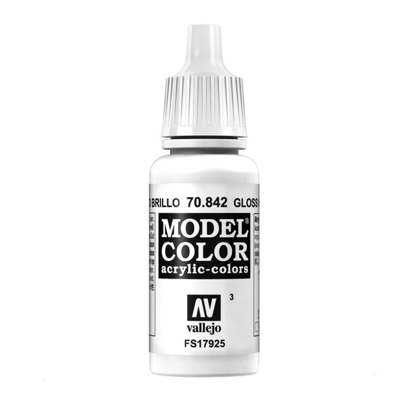 Vallejo Model Color: Gloss White (70.842)