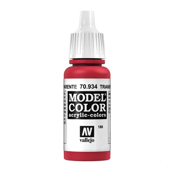 Vallejo Model Color: Transparent Red (70.934)