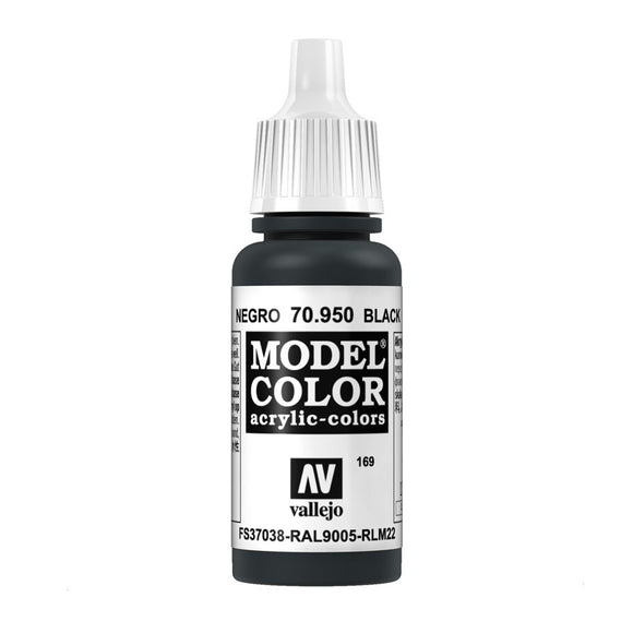 Vallejo Model Color: Black (70.950)