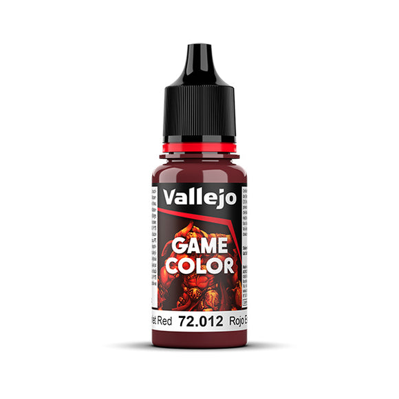 Vallejo Game Color: Scarlet Red (72.012) - New Formula