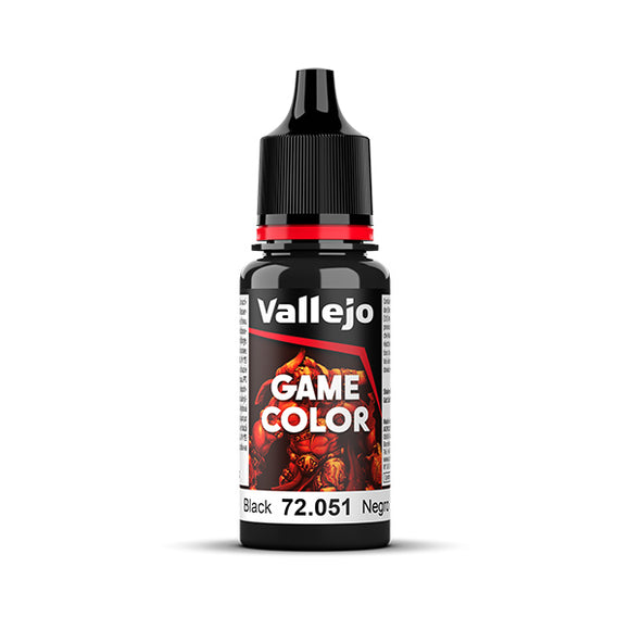 Vallejo Game Color: Black (72.051) - New Formula