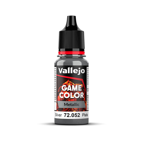Vallejo Game Color: Silver (Metallic) (72.052) - New Formula