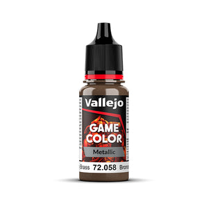 Vallejo Game Color: Brassy Brass (Metallic) (72.058) - New Formula