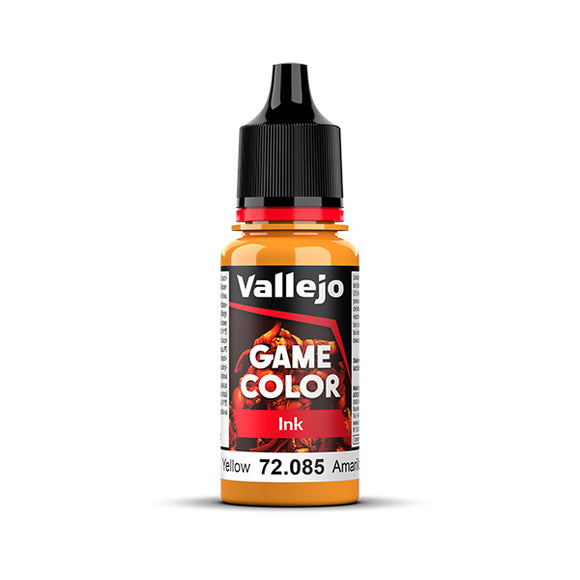 Vallejo Game Color Ink: Yellow (72.085) - New Formula