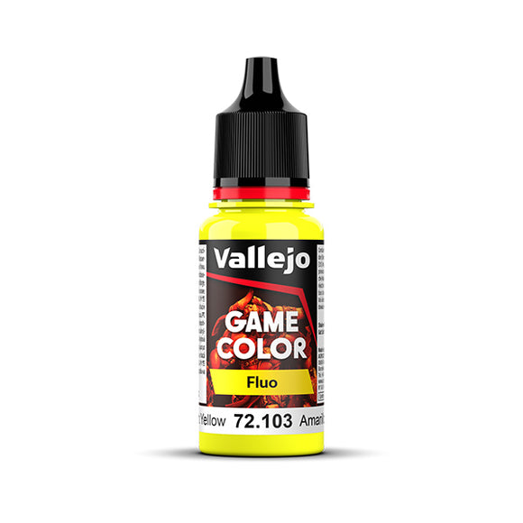 Vallejo Game Color: Fluorescent Yellow (72.103) - New Formula
