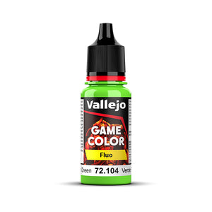 Vallejo Game Color: Fluorescent Green (72.104) - New Formula