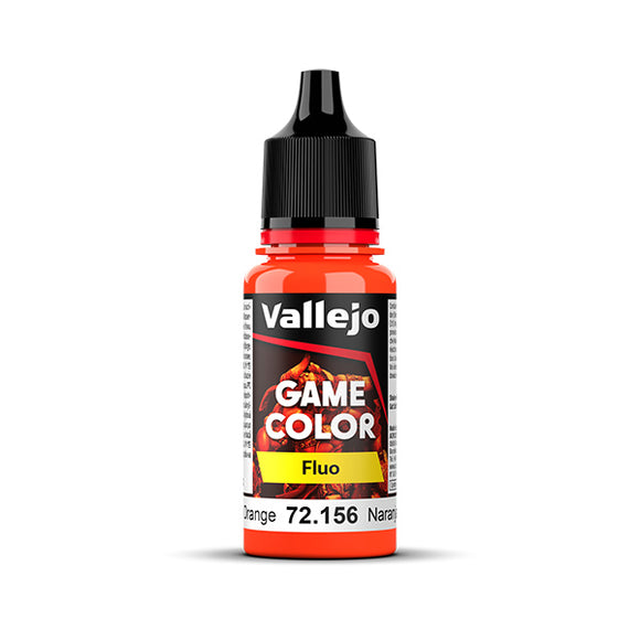 Vallejo Game Color: Fluorescent Orange (72.156) - New Formula