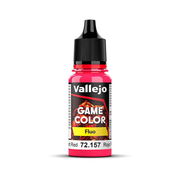 Vallejo Game Color: Fluorescent Red (72.157) - New Formula