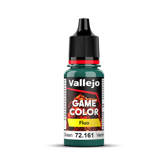 Vallejo Game Color: Fluorescent Cold Green (72.161) - New Formula