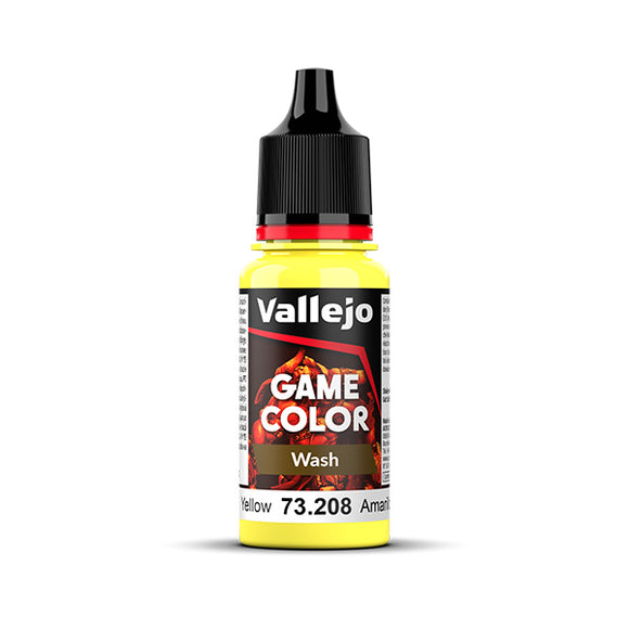 Vallejo Game Color Wash: Yellow (73.208) - New Formula