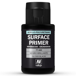 Vallejo Surface Primer: Gloss Black 32ml (77.660)