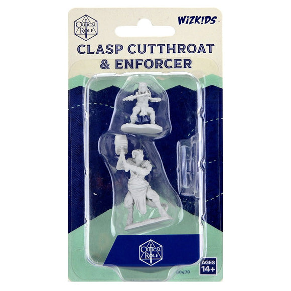 Critical Role Unpainted Miniatures: Clasp Cutthroat & Enforcer (90470)