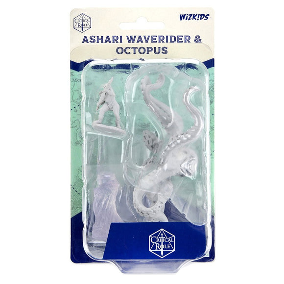 Critical Role Unpainted Miniatures: Ashari Waverider & Octopus (90477)