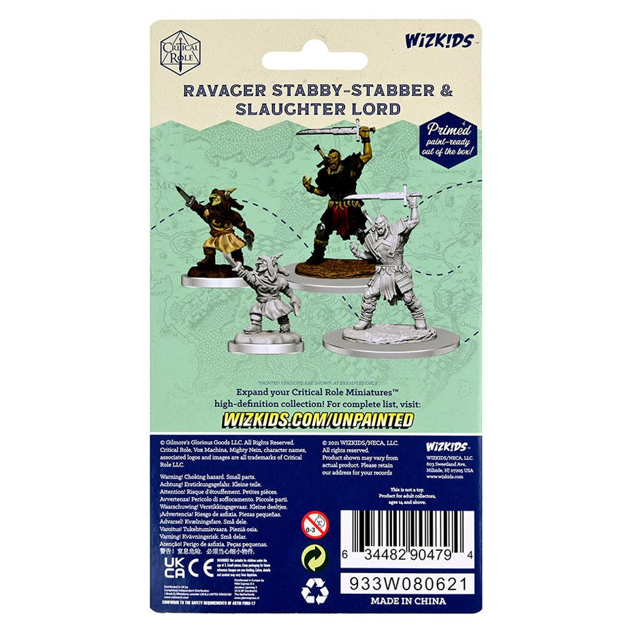 Wizkids Critical Role Unbemalte Miniatur: Rachedämon – 2 Figuren Für Tabletop & Rollenspiel