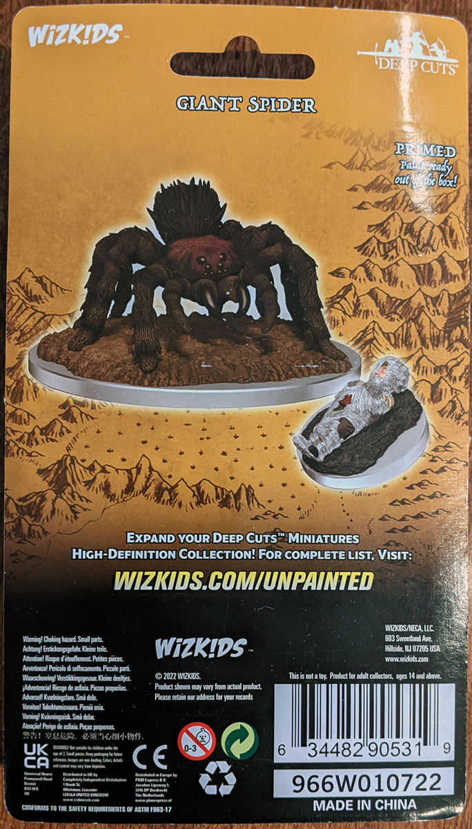 WizKids Deep Cuts: Giant Spider with Webbed Halfling (90531