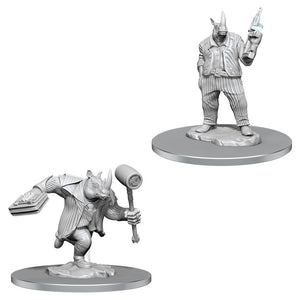 MtG Unpainted Miniatures: Freelance Muscle and Rhox Pummeler (90564) - See note